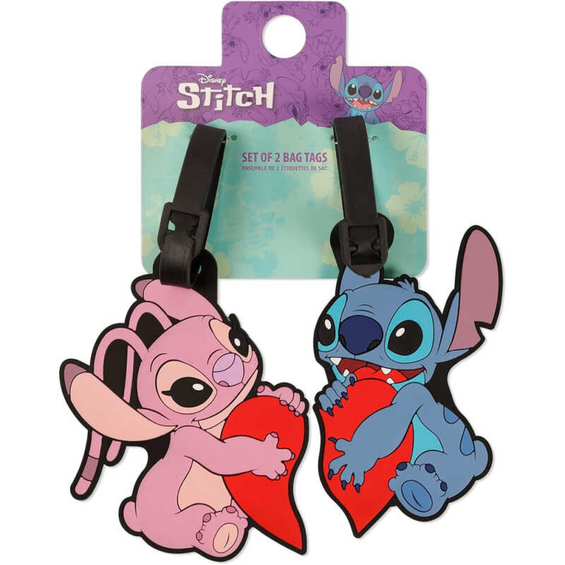 Set 2 Etiquetas de Equipaje Angel & Stitch Disney - Frikibase.com