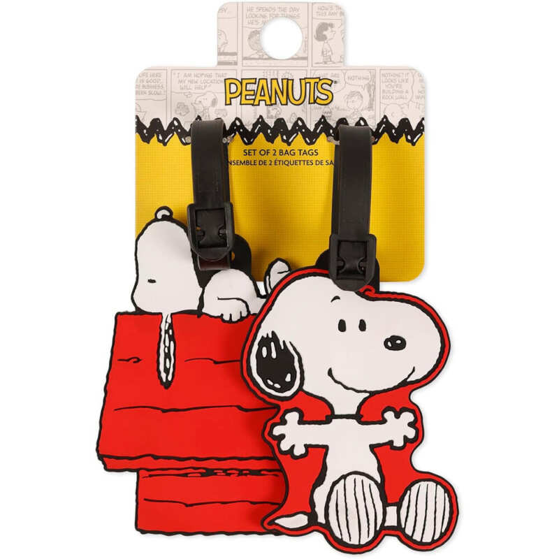 Set 2 Etiquetas de Equipaje Snoopy Peanuts - Frikibase.com