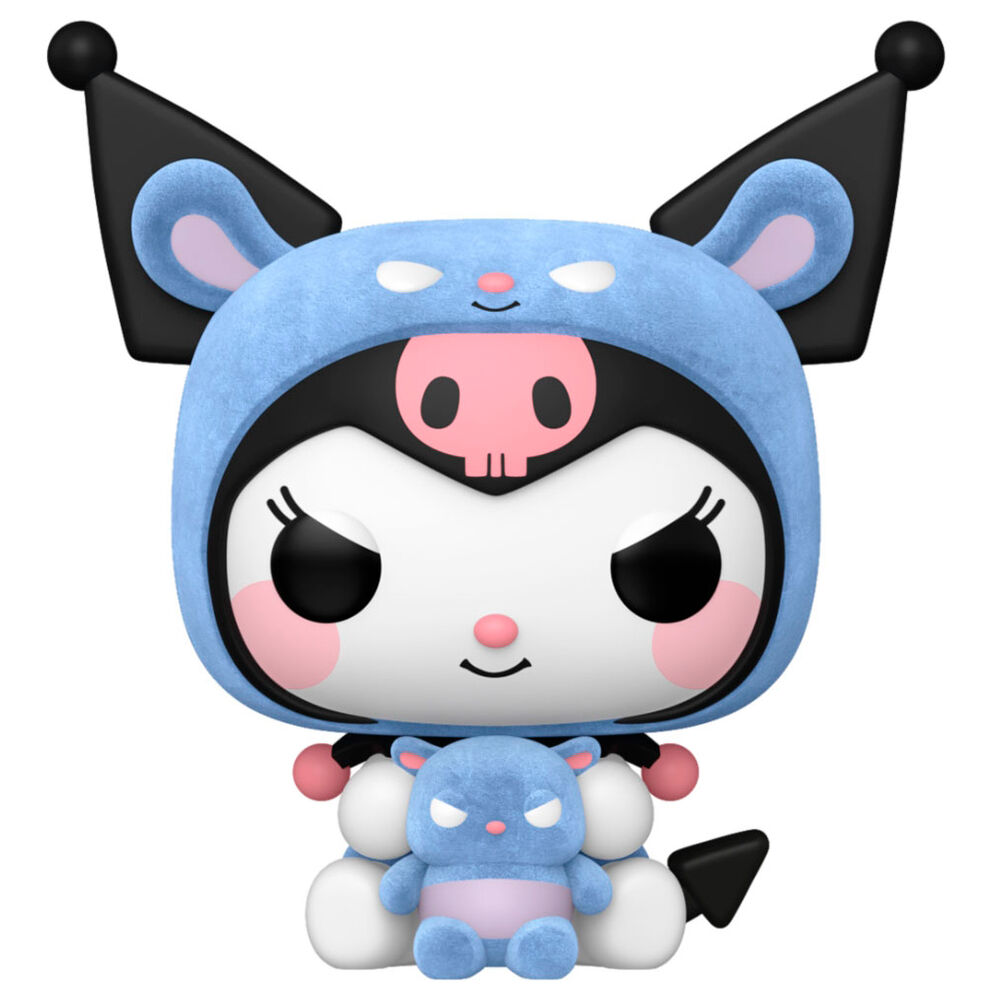 Figura POP Hello Kitty Kuromi As Baku Flocked - Frikibase.com