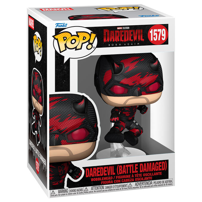 Figura POP Marvel Daredevil Born Again Daredevil Battle Damaged - Frikibase.com