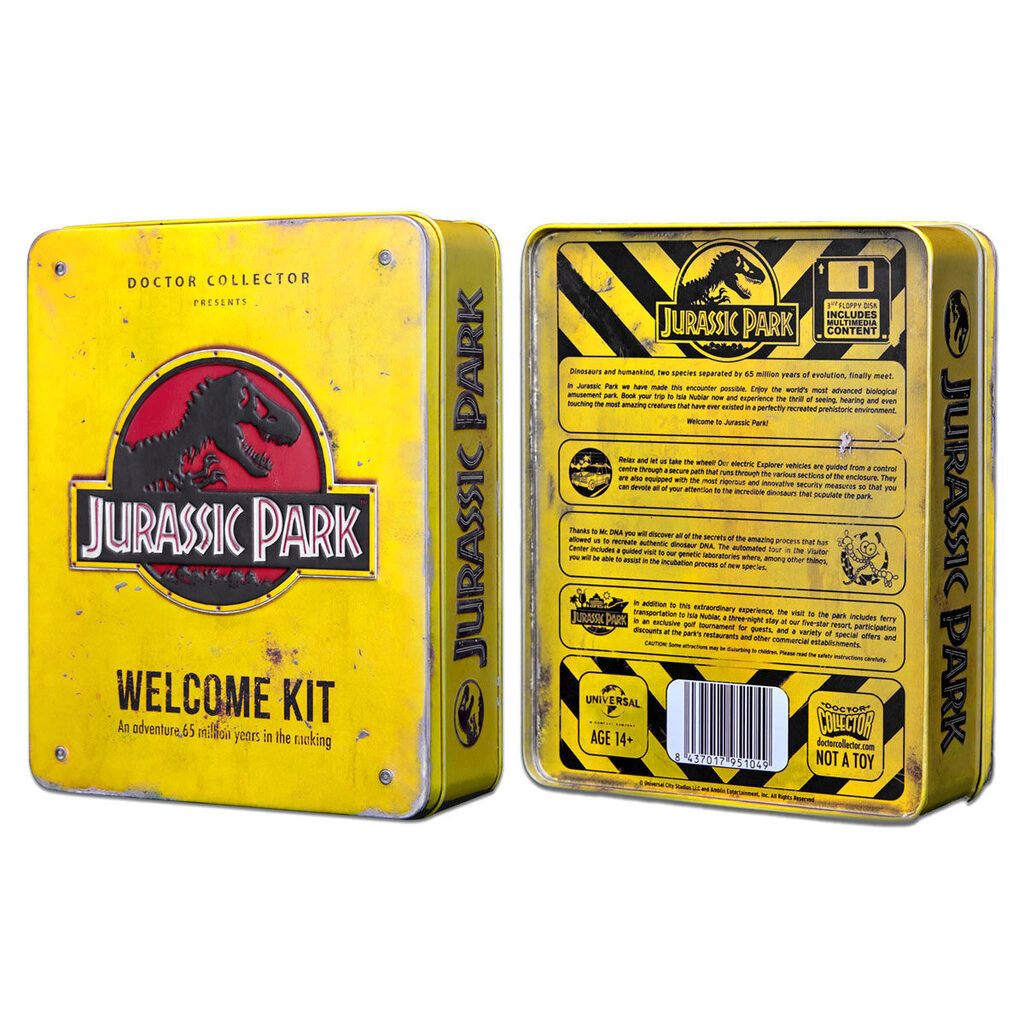 Replica caja metal Jurassic Park Welcome Kit Standard - Frikibase.com