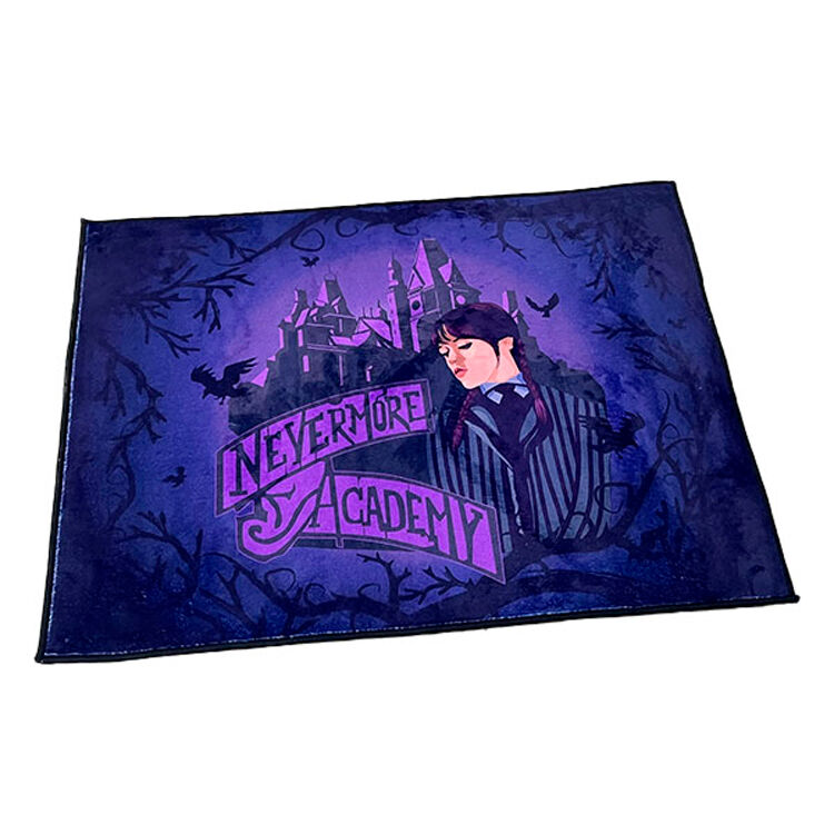 Alfombra interior Nevermore Academy Miercoles 80x60cm - Frikibase.com
