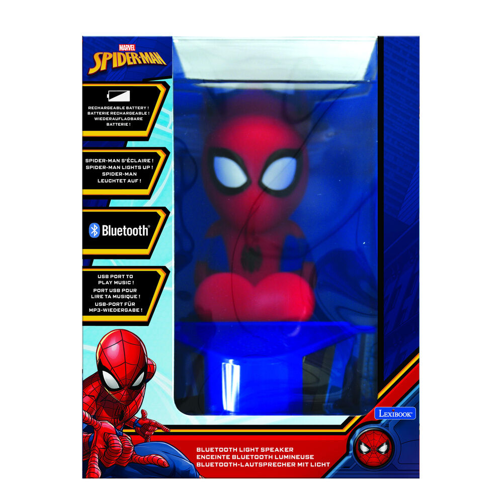 Altavoz Bluetooth Figura Luminosa Spiderman Marvel - Frikibase.com