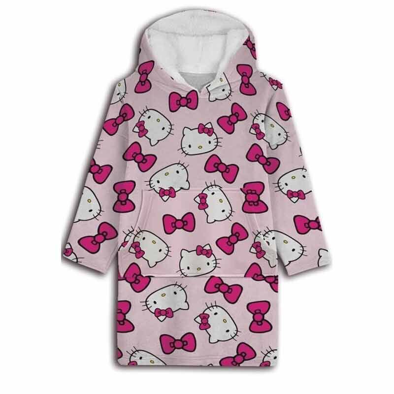 Bata sudadera oversize Hello Kitty adulto - Frikibase.com