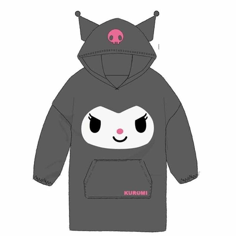 Bata sudadera oversize Kuromi Hello Kitty adulto - Frikibase.com