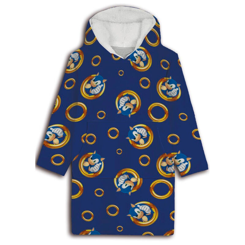 Bata sudadera oversize Sonic the Hedgehog coral adulto - Frikibase.com