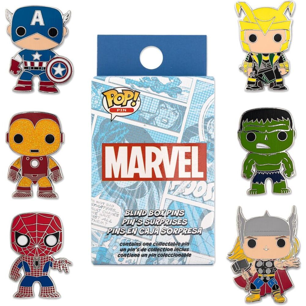 Blind Box Mystery Enamel Pin Marvel Loungefly surtido - Frikibase.com