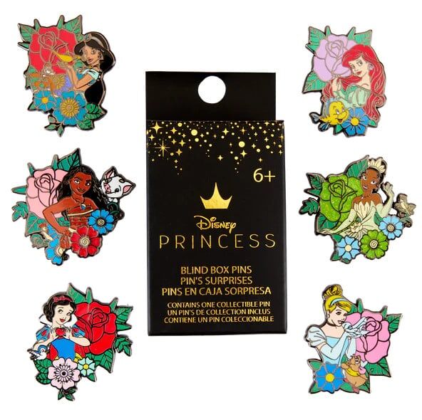 Blind Box Mystery Enamel Pin Princesas Disney Loungefly surtido - Frikibase.com