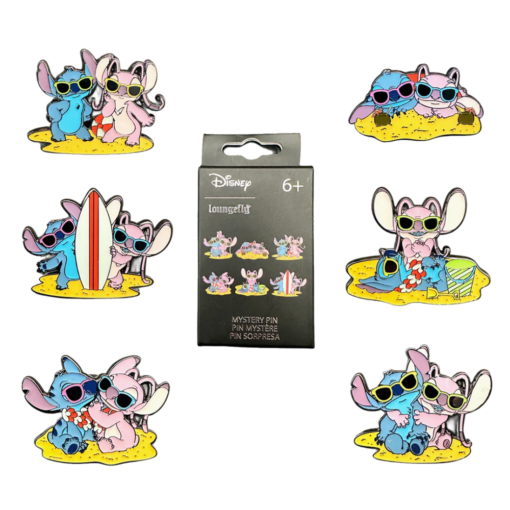 Blind Box Mystery Enamel Pin Stitch & Angel Stitch Disney Loungefly surtido - Frikibase.com