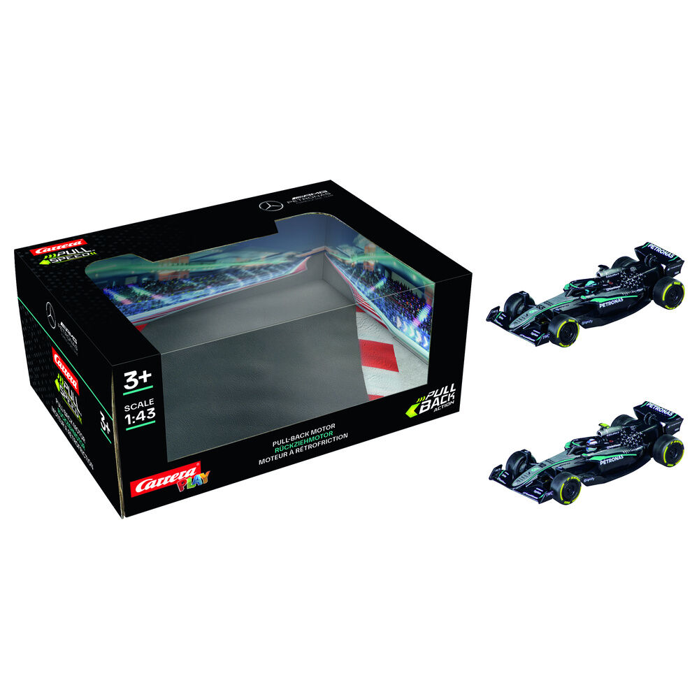 Blister 2 coches F1 Mercedes AMG Petronas Twinpack pull back - Frikibase.com