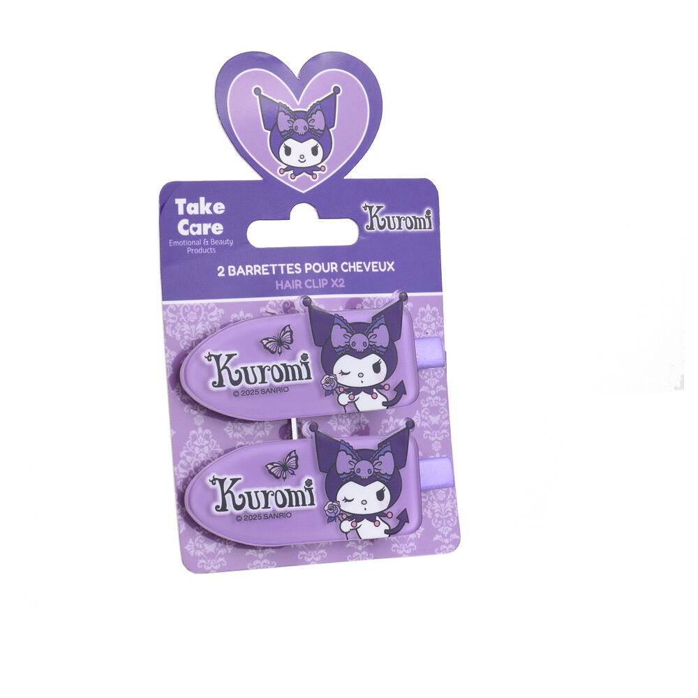 Blister 2 pinzas pelo Kuromi Hello Kitty - Frikibase.com