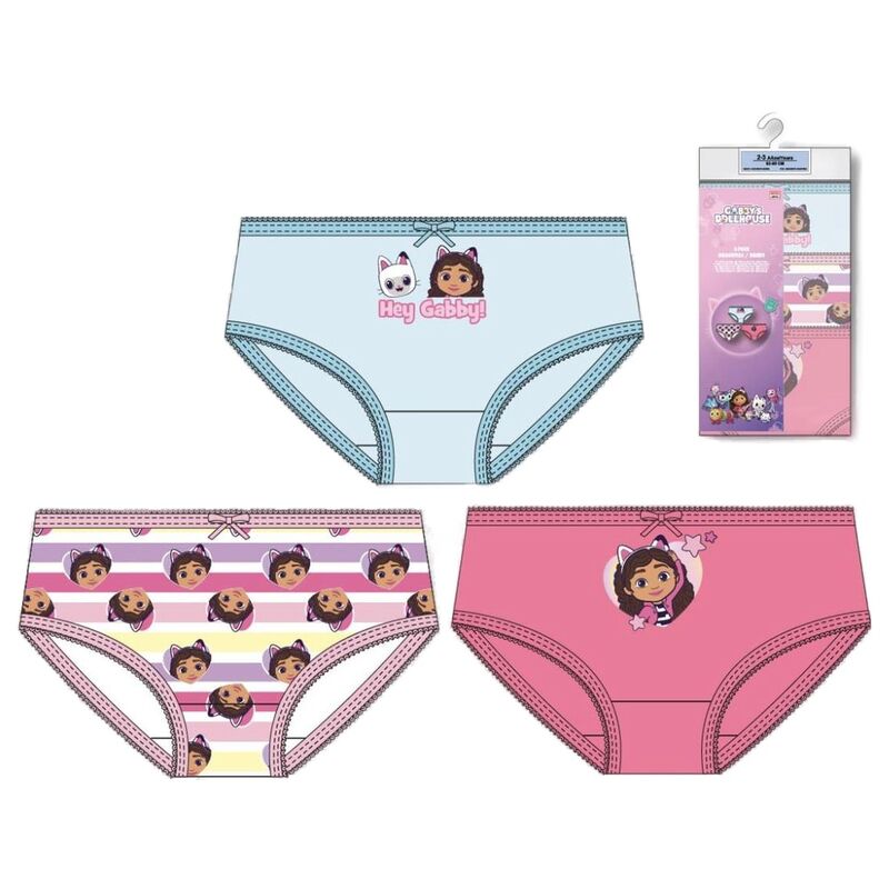 Blister 3 braguitas La casa de Muñecas de Gabby surtido - Frikibase.com