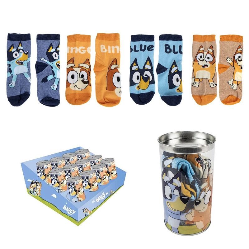 Blister 4 calcetines Bluey surtido - Frikibase.com