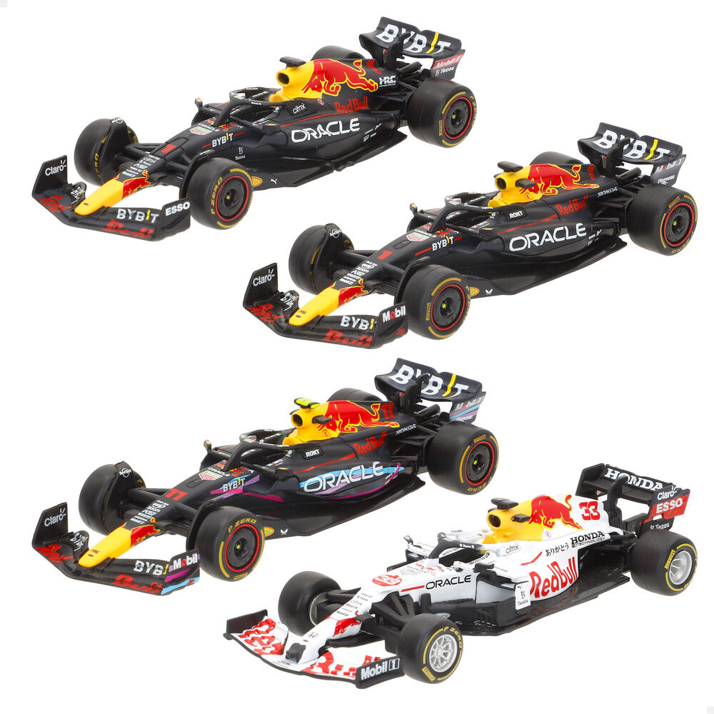 Blister 4 coches F1 Red Bull metal - Frikibase.com