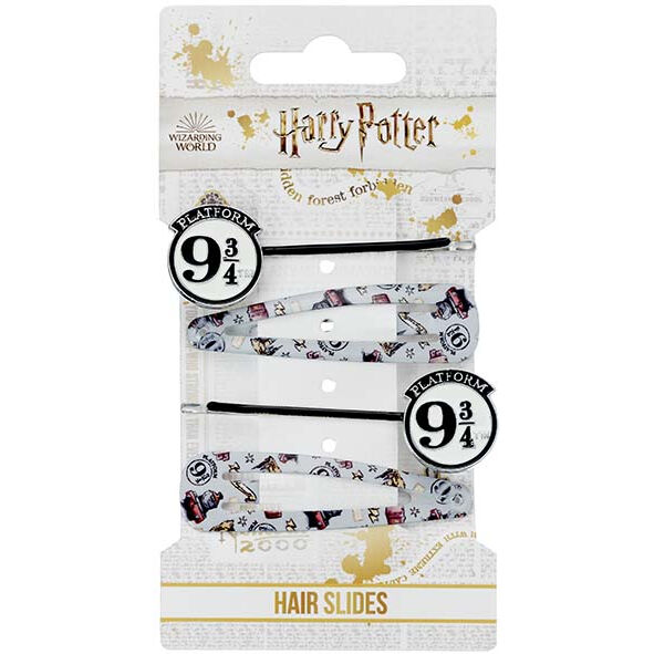 Blister 4 Horquillas de pelo Plataforma 9 3/4 Harry Potter - Frikibase.com