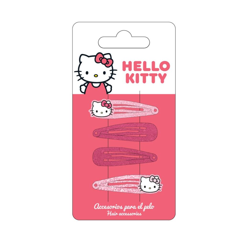 Blister 4 horquillas Hello Kitty - Frikibase.com