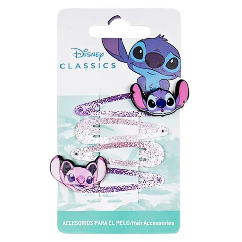 Blister 4 horquillas Stitch Disney - Frikibase.com