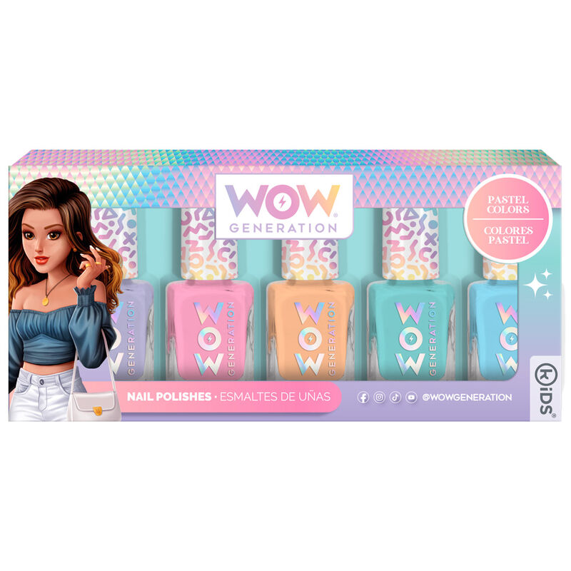 Blister 5 botes esmalte uñas Wow Generation - Frikibase.com