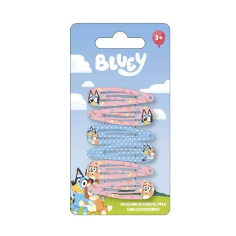 Blister 6 horquillas pelo Bluey - Frikibase.com