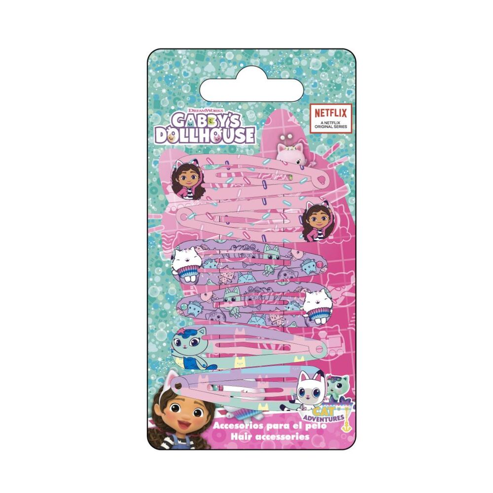 Blister 6 horquillas pelo La Casa de Muñecas de Gabby - Frikibase.com