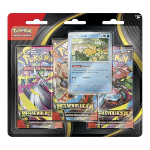 Blister cartas 3 sobres refuerzo Mega Evolucion Pokemon español - Frikibase.com