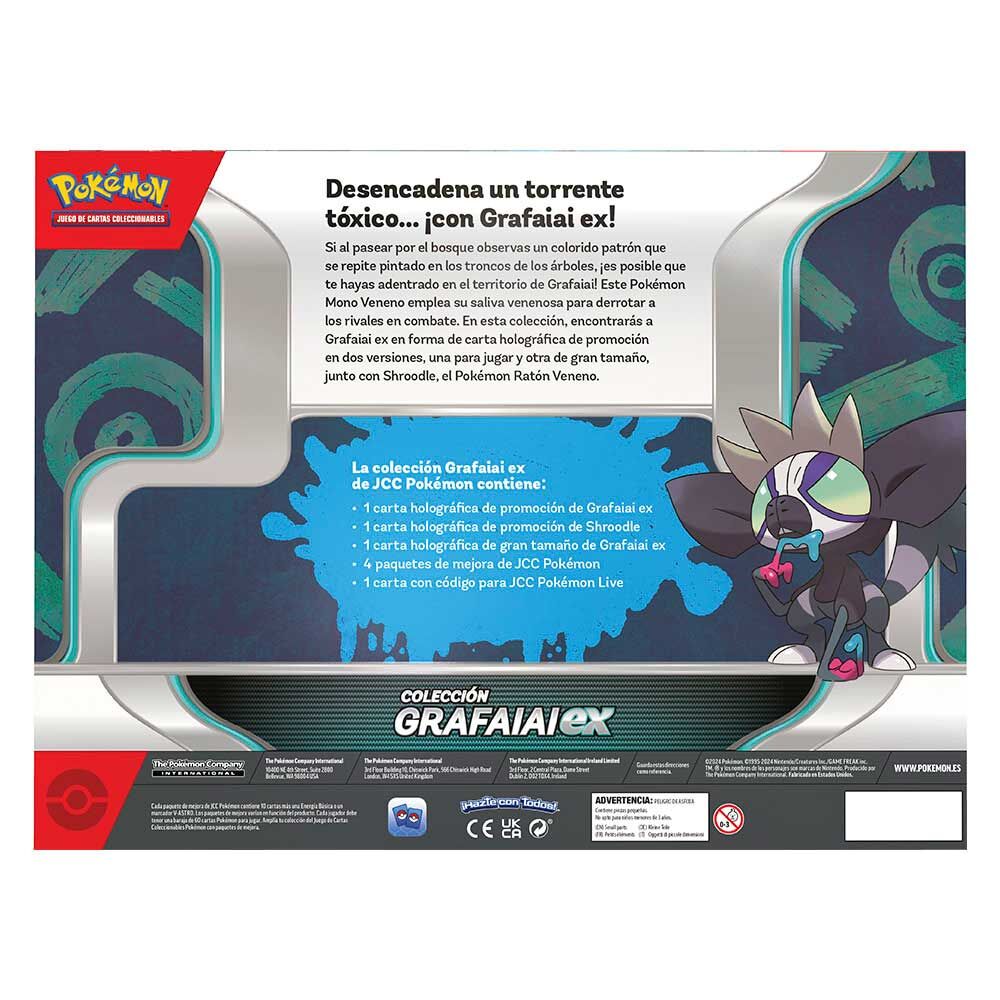 Blister cartas Grafaiai ex box Pokemon español - Frikibase.com