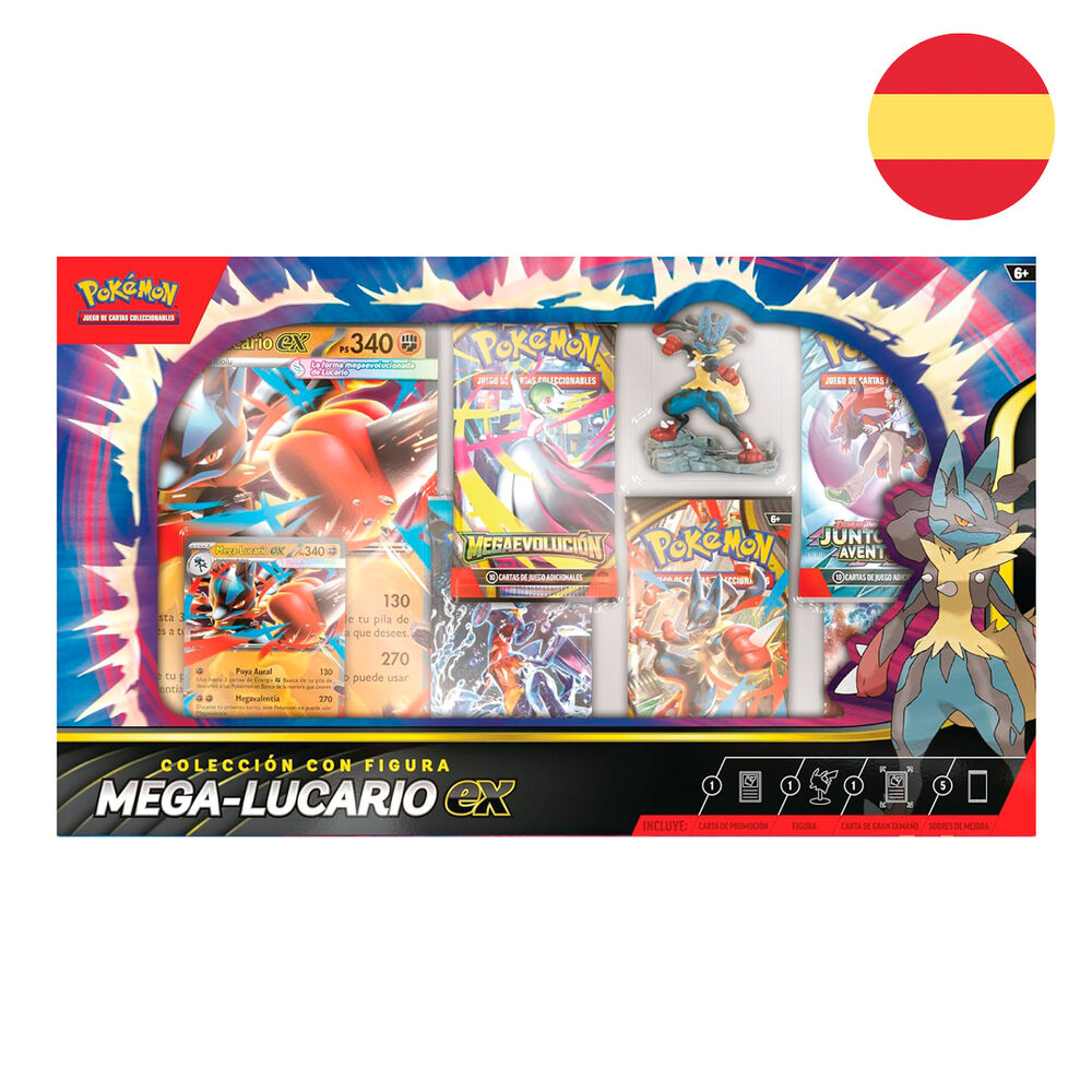Blister cartas Mega Lucario Ex Pokemon español - Frikibase.com