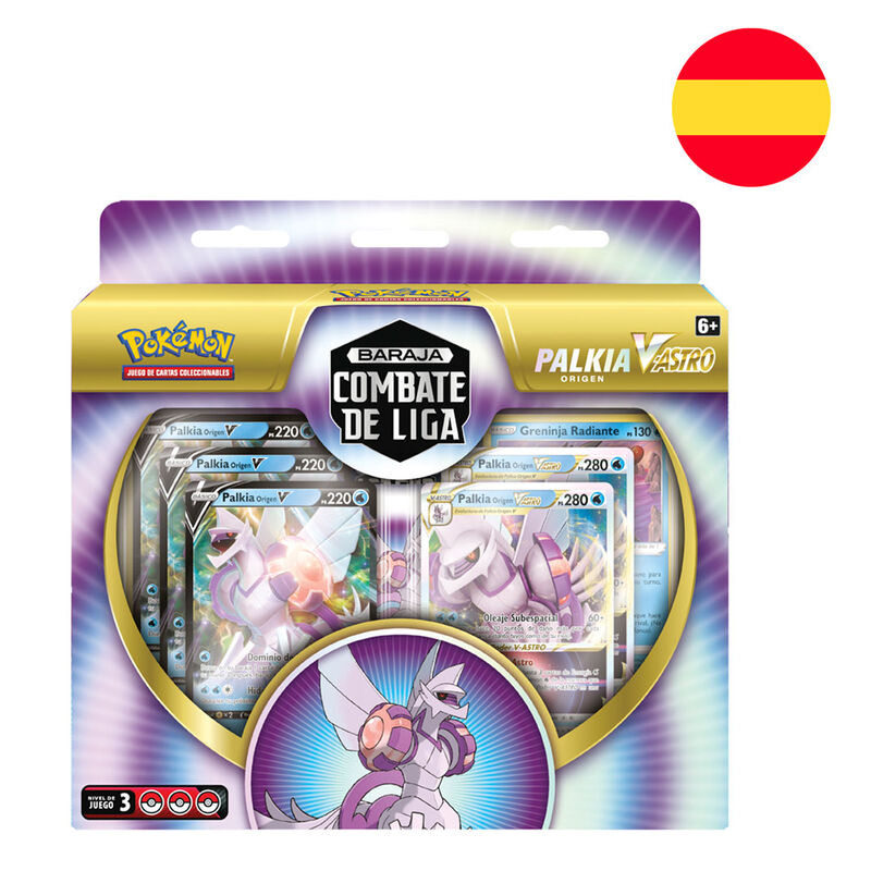Blister juego cartas coleccionables Combate de Liga Palkia Origen V Astro Pokemon español - Frikibase.com