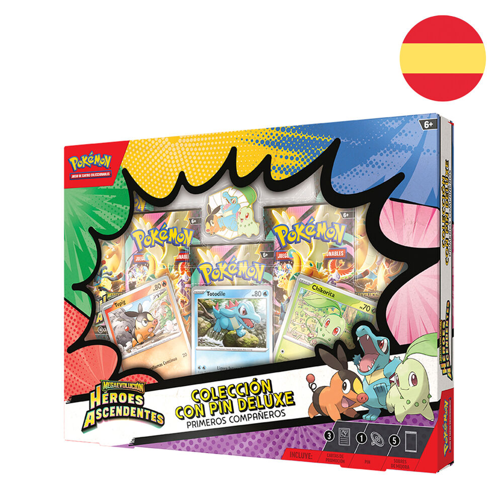 Blister juego cartas Pin Deluxe Heroes Ascendentes Pokemon español - Frikibase.com