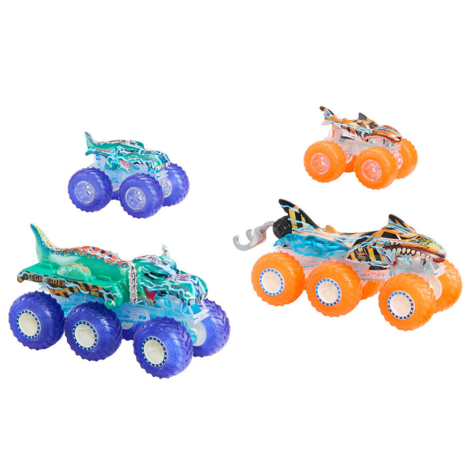 Blister Power Smashers Mega-Wrex y Tiger Shark Monster Trucks - Frikibase.com