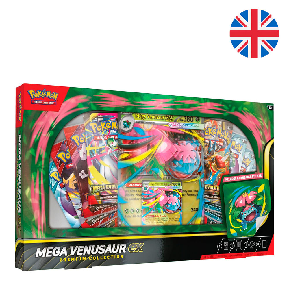 Blister Premium cartas Mega-Venusaur Pokemon ingles - Frikibase.com