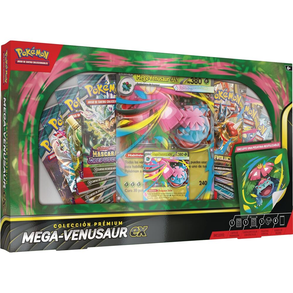 Blister Premium cartas Mega-Venusaur Pokemon Latino - Frikibase.com