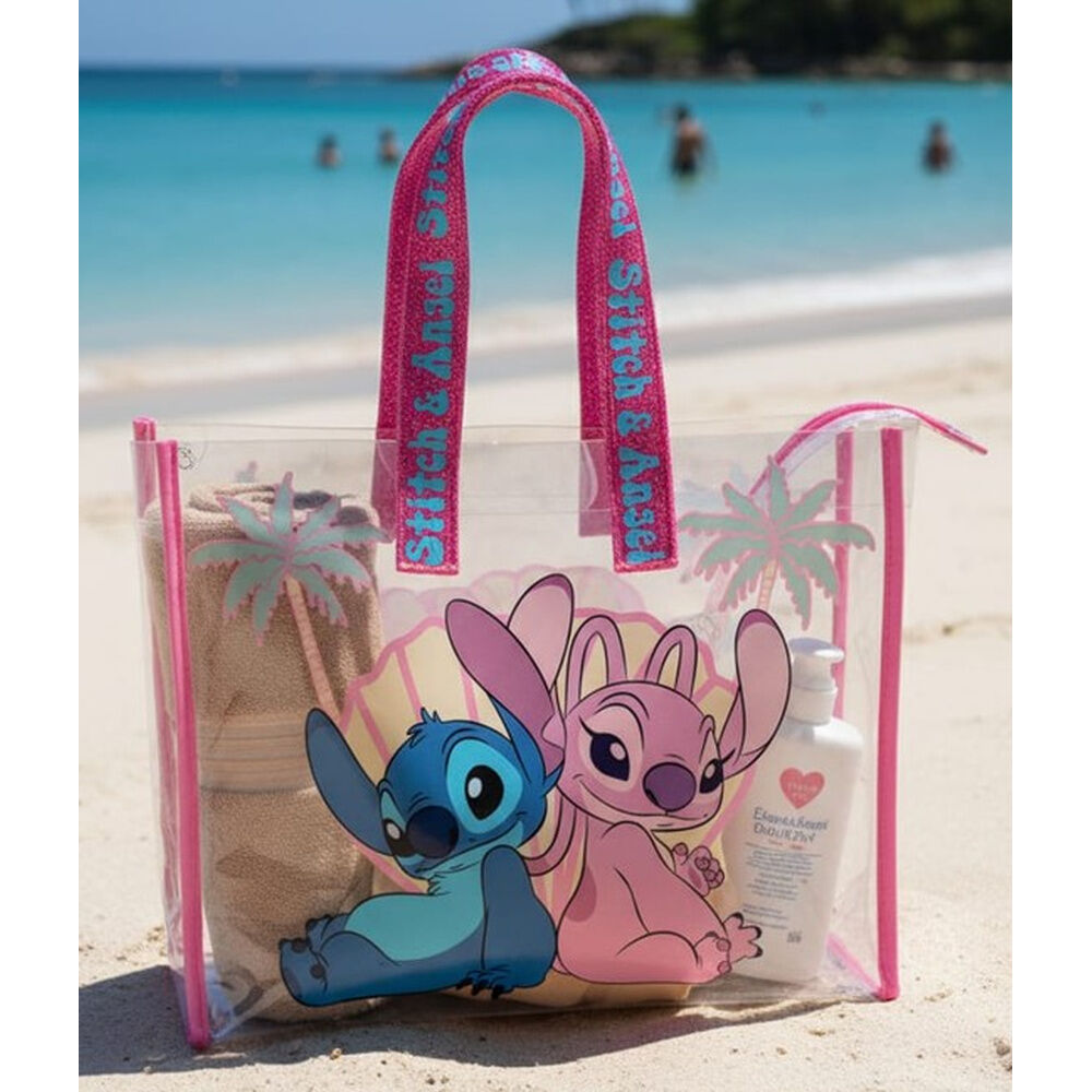 Bolsa playa Angel & Stitch Disney - Frikibase.com