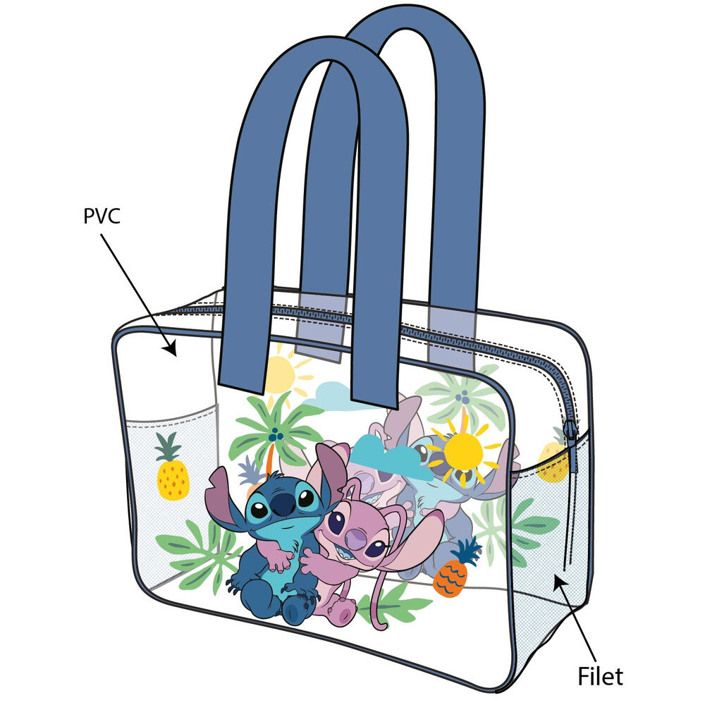 Bolsa playa Angel & Stitch Disney - Frikibase.com