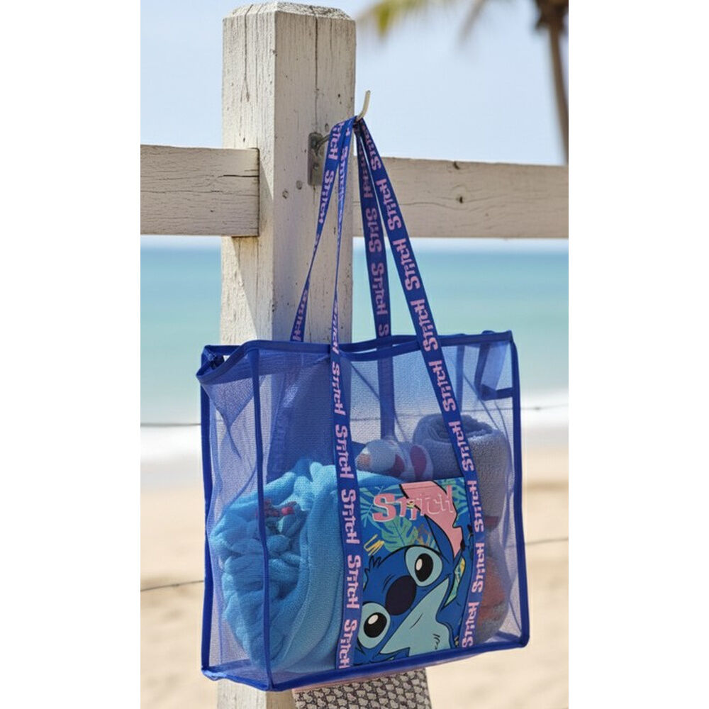 Bolsa playa rejilla Stitch Disney - Frikibase.com