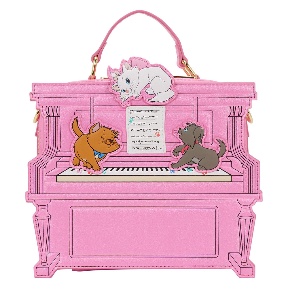 Bolso bandolera Piano Los Aristogatos Disney Loungefly - Frikibase.com