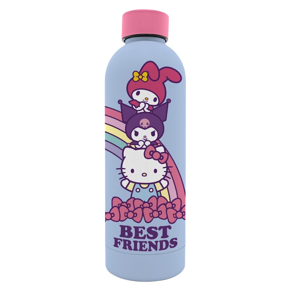 Botella acero inoxidable Hello Kitty and Friends 800ml - Frikibase.com