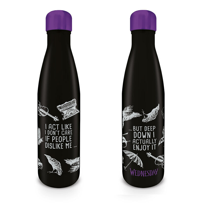 Botella acero inoxidable Miercoles Wednesday 540ml - Frikibase.com