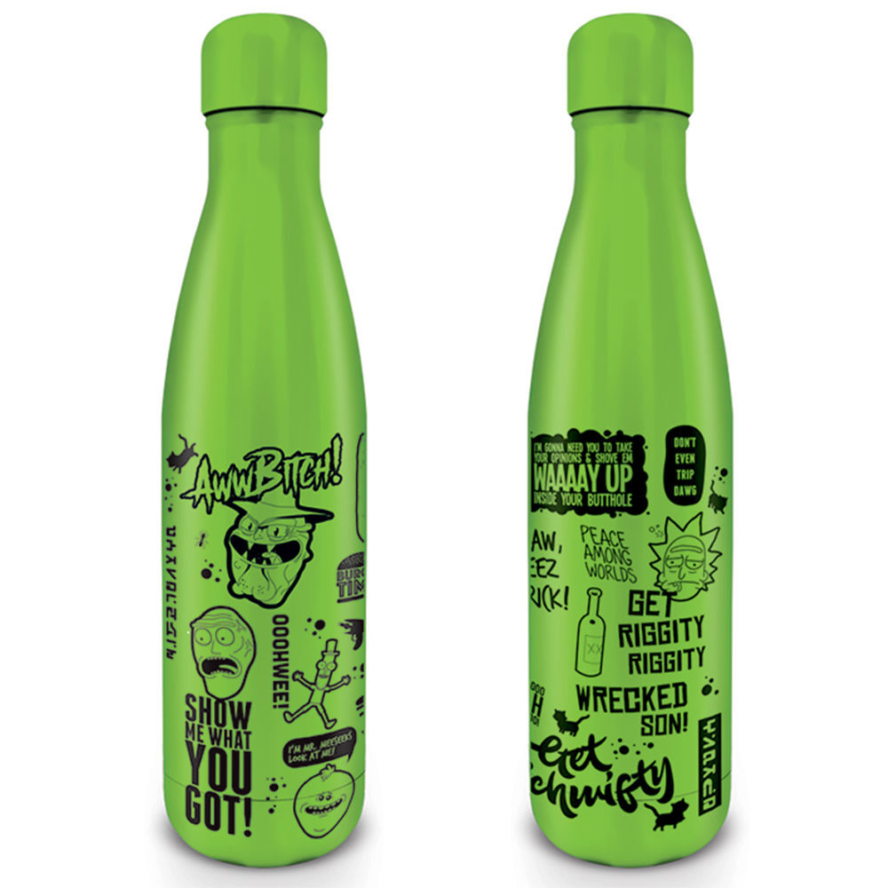 Botella acero inoxidable Rick & Morty 500ml - Frikibase.com