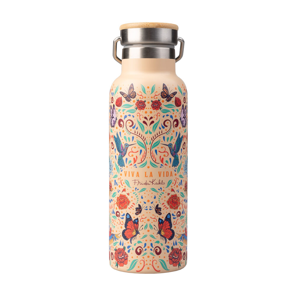 Botella acero inoxidable Viva la Vida Frida Kahlo 500ml - Frikibase.com