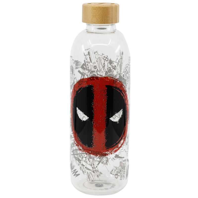 Botella cristal Deadpool Marvel 1030ml - Frikibase.com