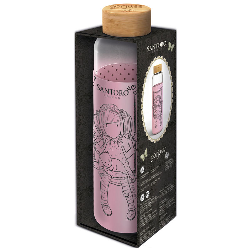 Botella cristal Gorjuss funda silicona 585ml - Frikibase.com
