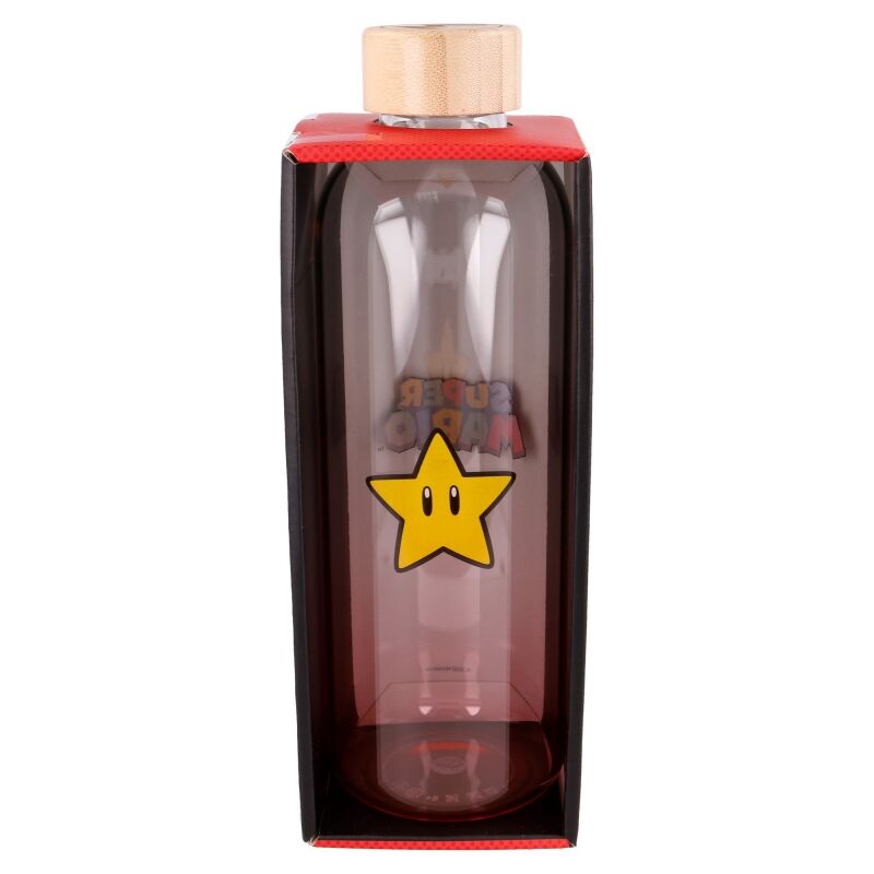 Botella cristal Super Mario Bros Nintendo 1030ml - Frikibase.com