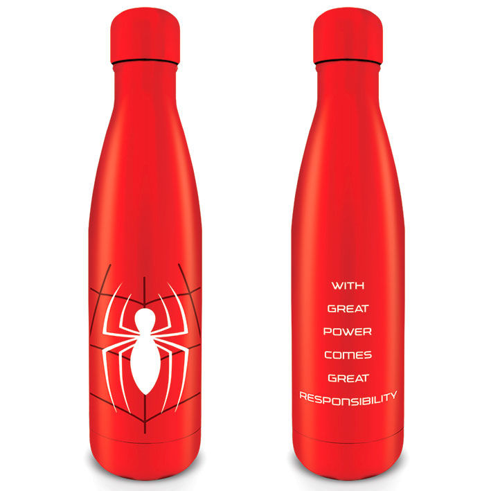 Botella metal Great Power Spiderman Marvel - Frikibase.com