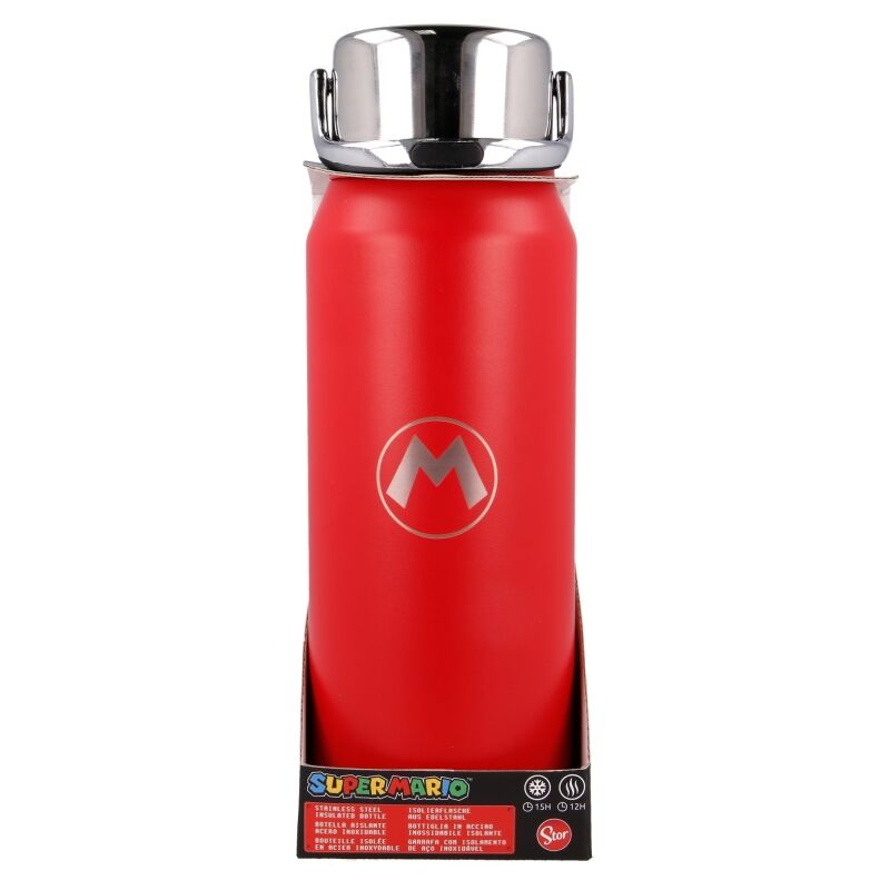 Botella termo acero inoxidable Super Mario Bros Nintendo 505ml - Frikibase.com