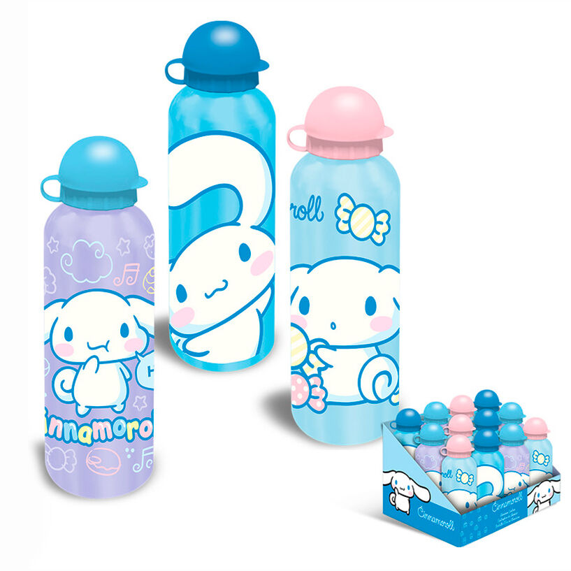 Cantimplora aluminio Cinnamoroll Hello Kitty 500ml surtido - Frikibase.com