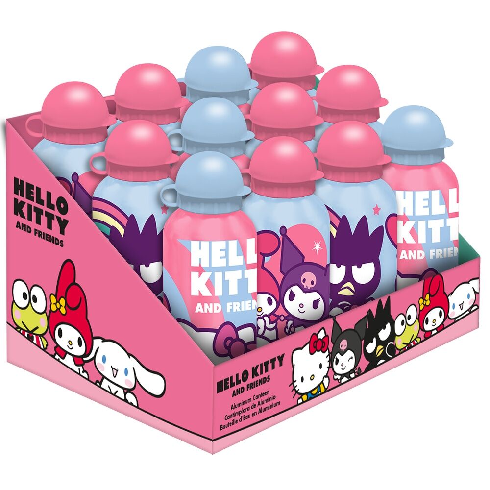 Cantimplora aluminio Hello Kitty and Friends 500ml surtido - Frikibase.com