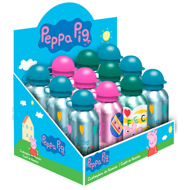 Cantimplora aluminio Peppa Pig 500m surtido - Frikibase.com