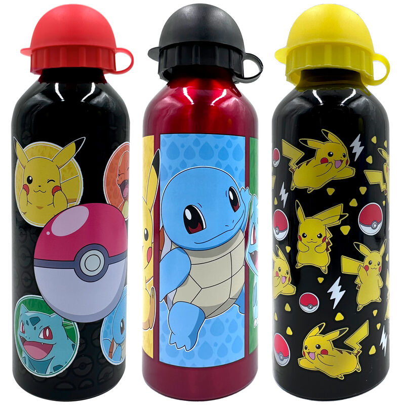 Cantimplora aluminio Pokemon 500ml surtido - Frikibase.com