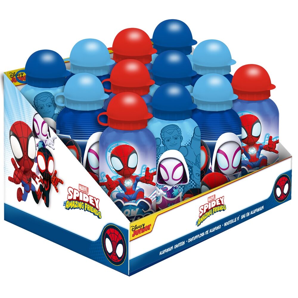 Cantimplora aluminio Spidey the Amazing Friends Marvel 500ml surtido - Frikibase.com
